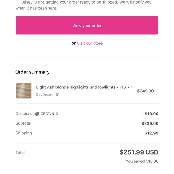 🔴SOLD🔴 Hidden Crown Halo Extensions - Picture 3 of 5